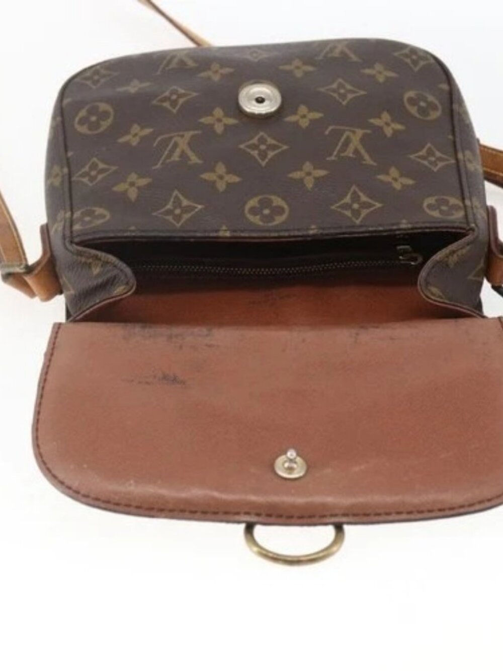 LOUIS VUITTON Monogram Saint Cloud MM Shoulder Bag M51243 LV Auth 166373 - Picture 13 of 16